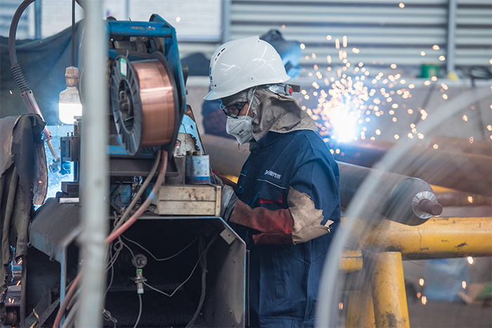 莱西网架焊接车间